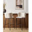 Mina Upholstered Counter Stool with Metal Frame-95982244
