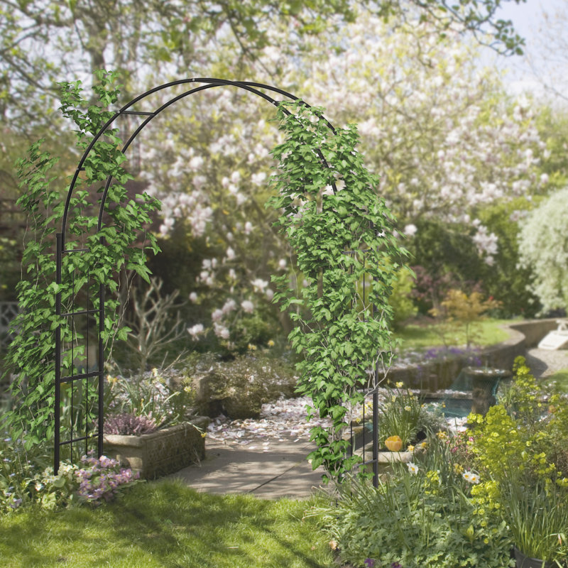 157cm W x 40cm D Metal in Black