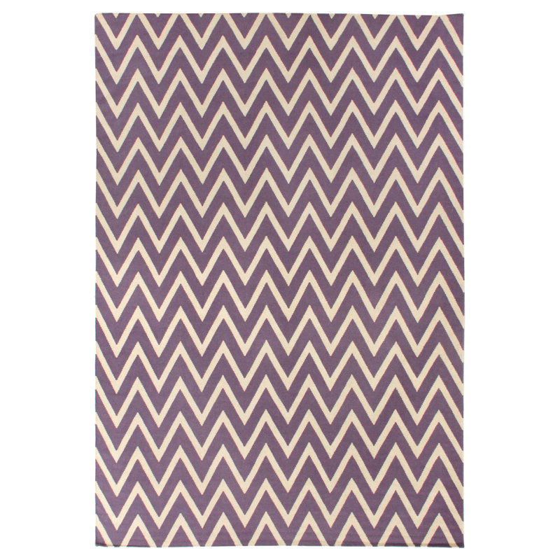 Wool Chevron Indoor Rug, Rectangle 9'6" x 13'6"