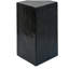 Ensemble de tables d'appoint de style rétro naturel, tables de bout empilables, table d'appoint MGO à colonne carrée pour le salon, la chambre à coucher, le bureau, couleur noire-96652355