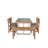 U_Style High-Quality Acacia Wood Outdoor Table And Chair Set, Suitable For Patio, Balcony, Backyard(Old  Sku:WY000396AAA)