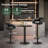 Anastacio Swivel Upholstered Adjustable Height Counter Stool with Metal Frame,Bar Stools with Footrest, Kitchen Island Chairs for Dining Room, Home Bar, Cafe-382065715-326587023
