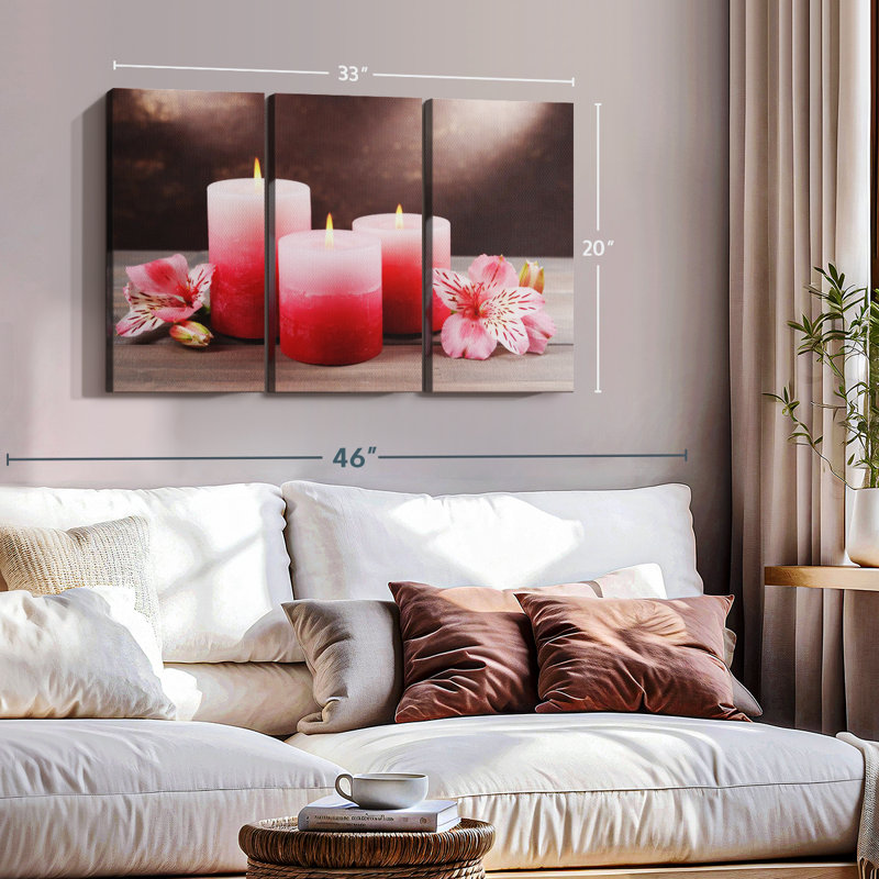 Impression sur toile Spa Spa, H 20 po x l 33 po x P 1,25 po