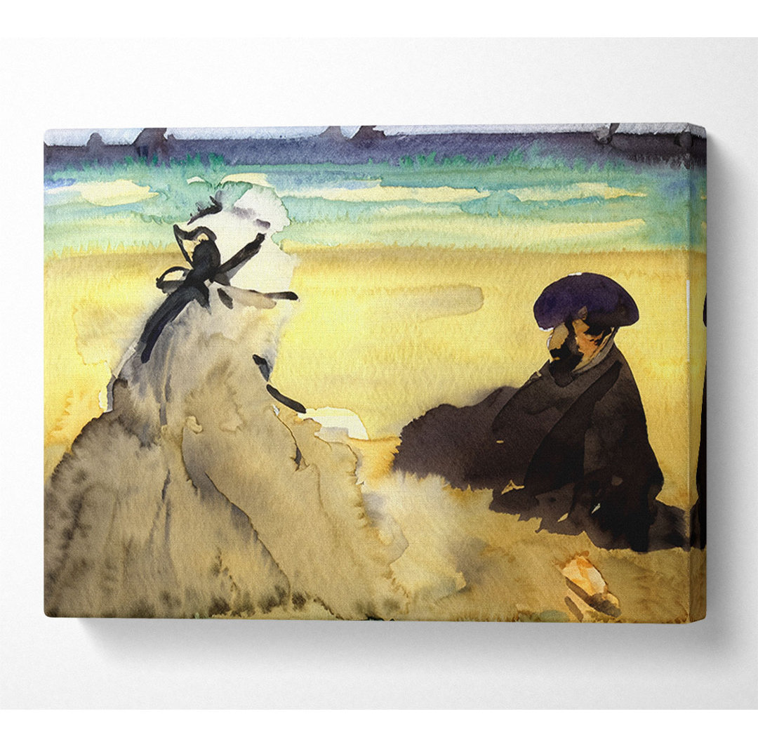 Manet Sur La Plage 1873 - Druck