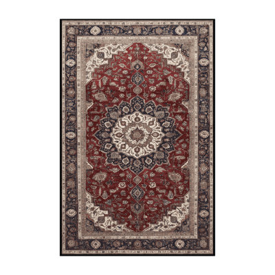 Machine Washable Persian Brown Area Rug