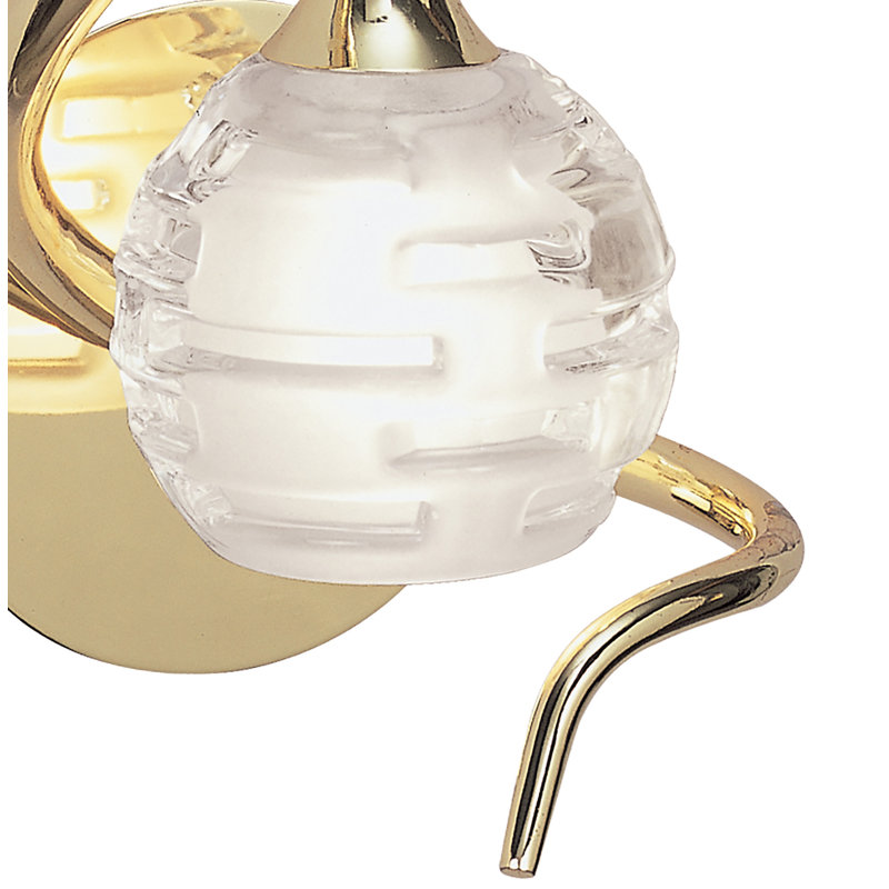 Vena Armed Sconce, Brass