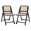 Ensemble de 2 chaises de patio pliables en rotin AllModern Dan