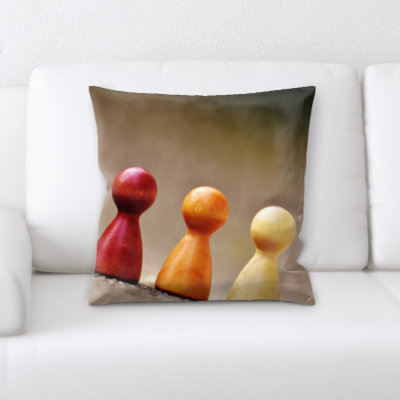 Microsuede Reversible Throw Pillow