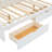 Athenia Queen size Wooden Platform Bed with Trundle and 2 Drawers-932502885