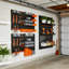44 Piece Wall Mounted Pegboard Hook Set, Garage Storage Organizer With Pegboard Panel, Storage Bins & Rack Accessories