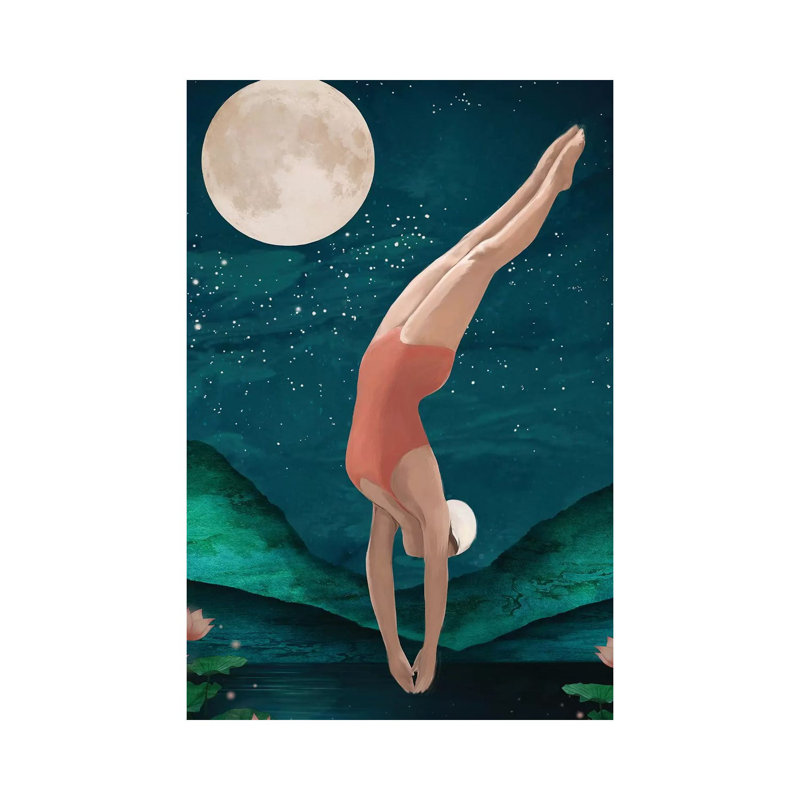 Print, Pas de tapis, Toile tendue, H 48 po x l 32 po x P 1,5 po