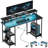 Neelia Office Desk with Monitor Stand-511932957