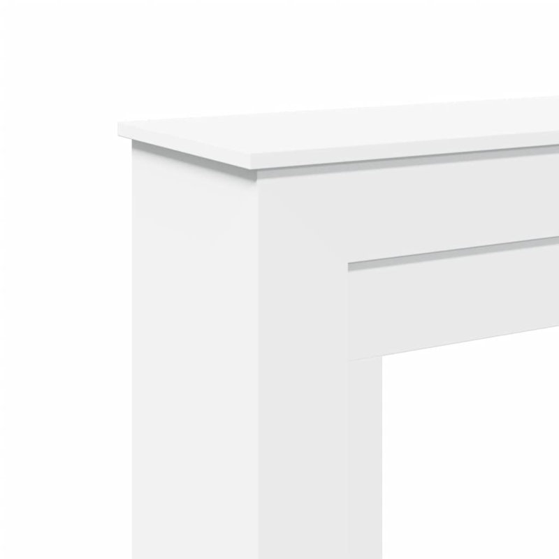 Fireplace Surround 35.4X11.8X35.4" Engineered Wood, White