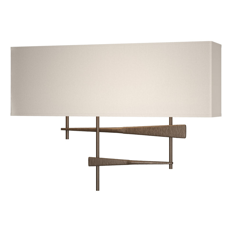 Cavaletti 2 - Light Flush Mounted Sconce, Flax, Bronze