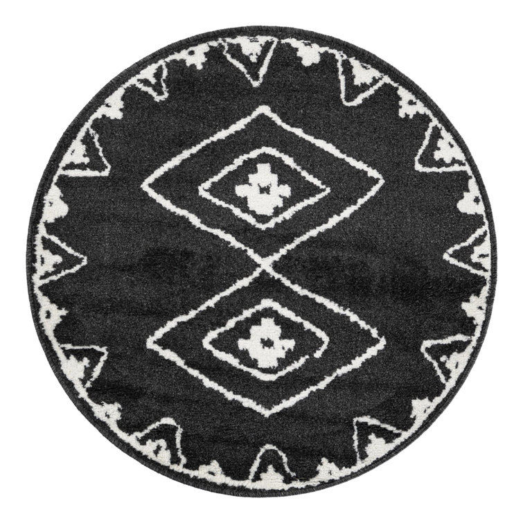 Latitude Run® Vefsna Nikolis Rug Black