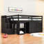 Lit mezzanine 3 tiroirs avec bureau intégré Jandi par Harriet Bee-339169582-339169583