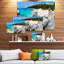 «Turquoise Ocean Water with Rocks», reproduction de photo sur toile tendue-18271157