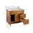 Brookings 37 Inch Bathroom Vanity with Top, Ready to Assemble, Painted Sherwin Williams® Gray – Design House, 597807-61197994