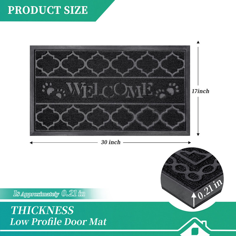 Paillasson intérieur personnalisable Menke, L 29,53 po x L 17,13 po
