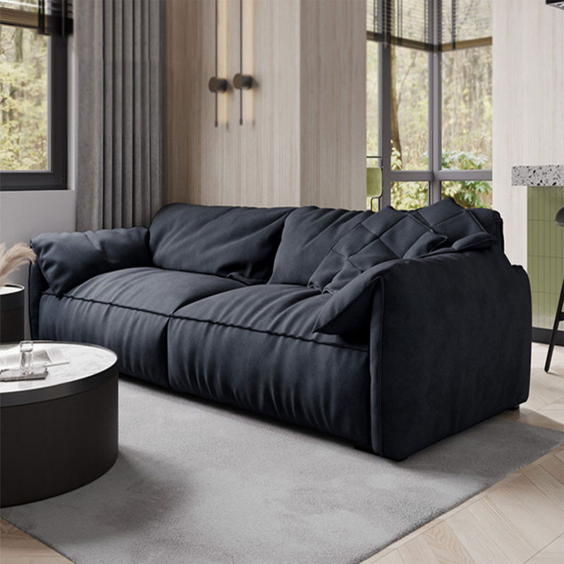 Causeuse-coussin modulaire en polyester bleu, Bleu