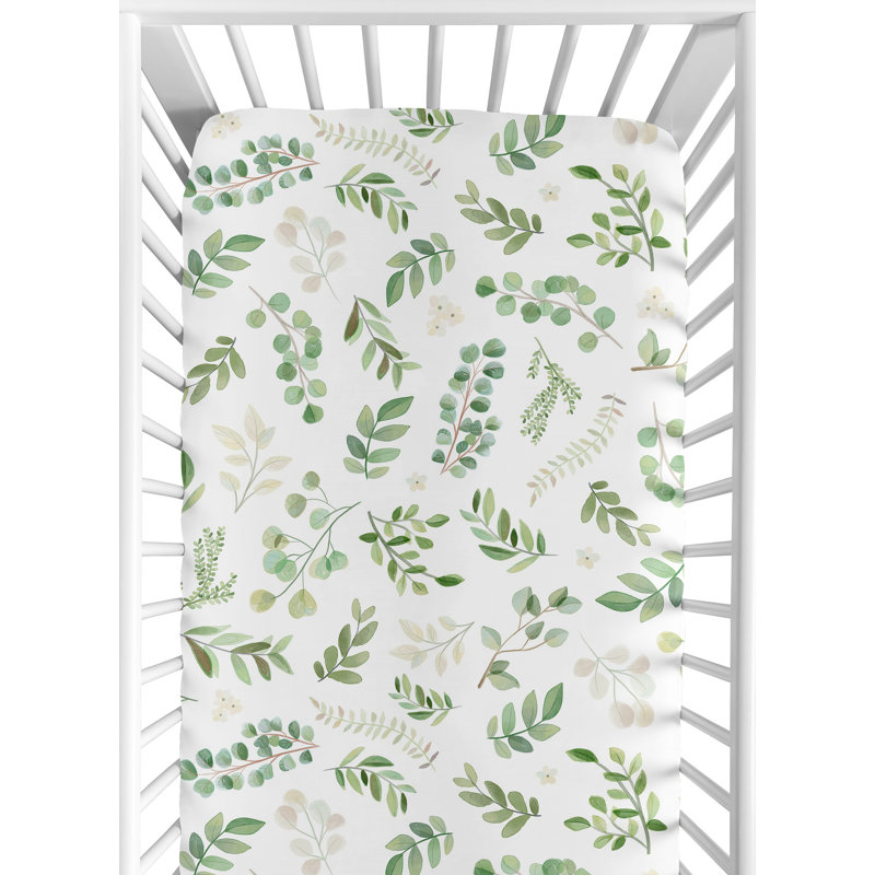 Drap-housse pour lit de bébé Botanical