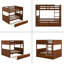 Lit superposé double au-dessus de double avec lit gigogne simple-1423173587