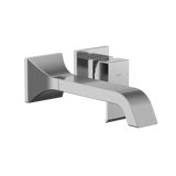 Single-Handle Wall-Mount Bathroom Faucet with Comfort Glide Technology
