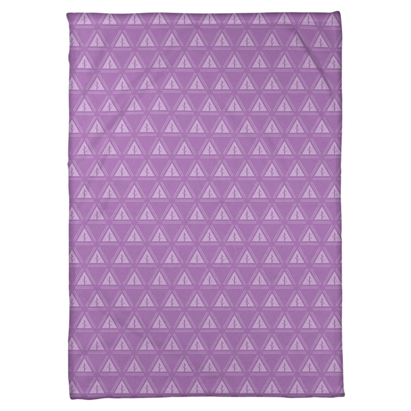 Couverture polaire minimal trees, l 50 po x L 60 po, Violet
