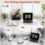 Bibliothèque de bureau et bibliothèque sur pied pour CD, magazines et livres, tablette compacte pour chambre à coucher, salon ou bureau - noir