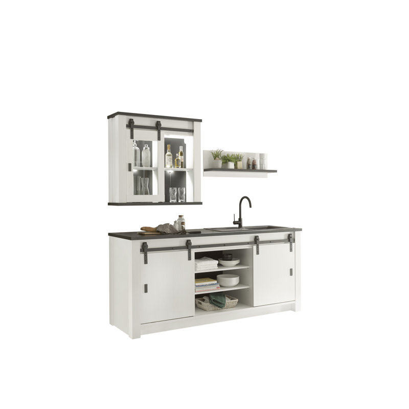 Sherwood 201cm Kitchen Pantry, White