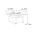 Petite table basse mobile avec roulettes-129592167