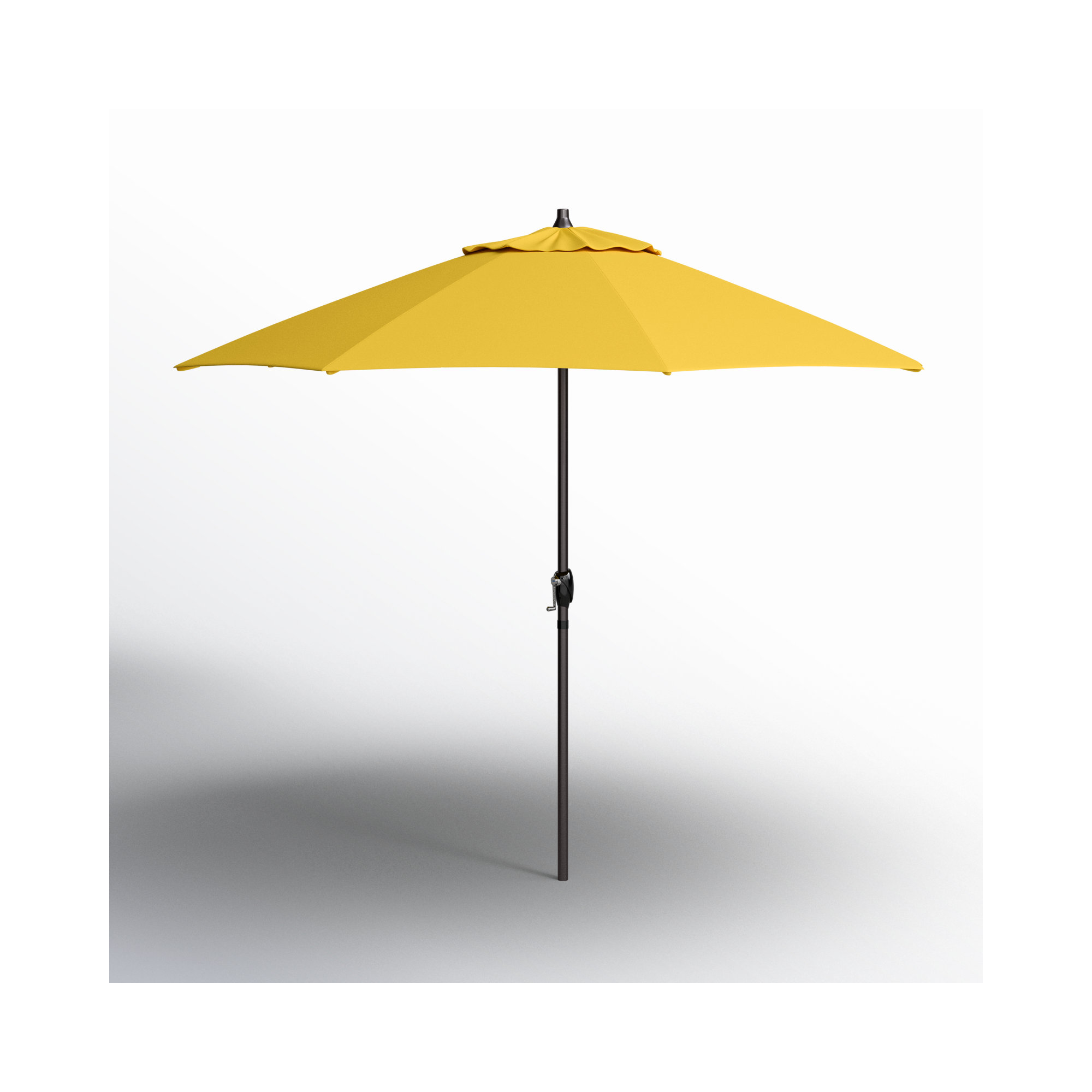 9' Market Sunbrella Umbrella, Canvas Sunflower Yellow Sunbrella® Canvas