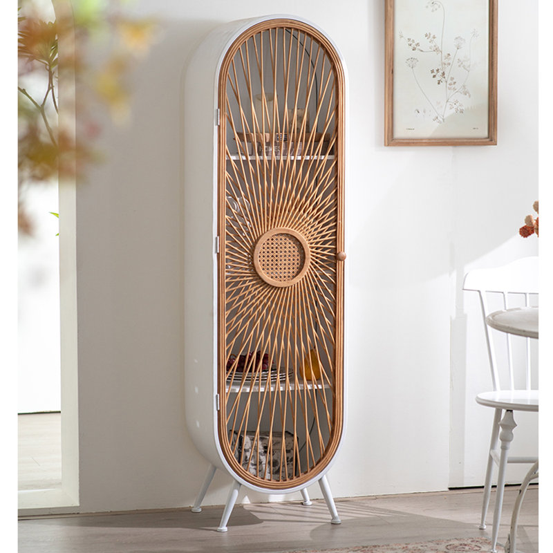 Pastoral style woven bookcase
