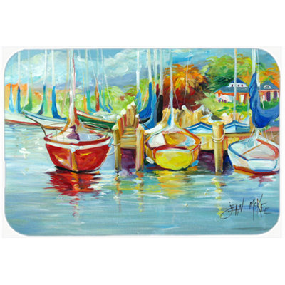 Sailboat Wood Glass Cutting Board