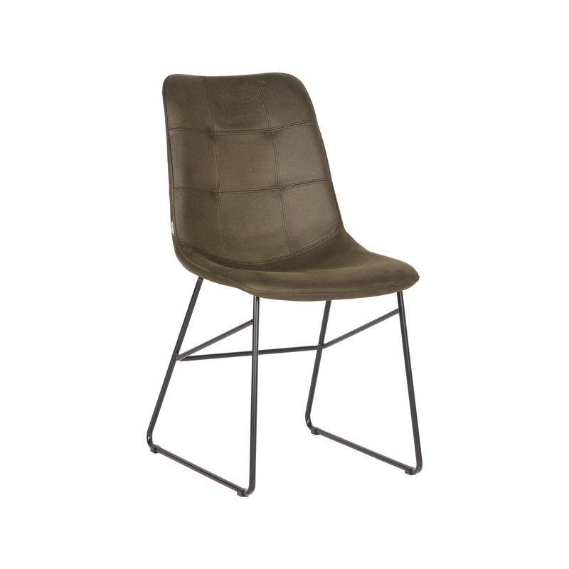 Nueva Vista 50cm H Microfiber / Microsuede Upholstered Side Chair, Army