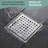 5.91'' Square Grid Shower Drain With Flange-88742746