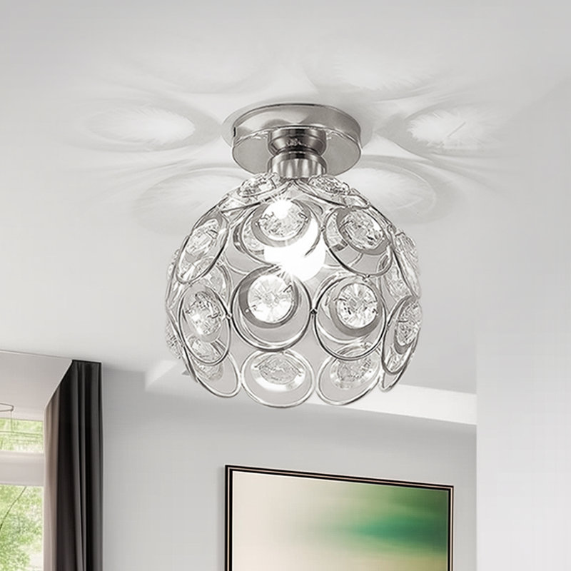 Dylaney Semi Flush Mount, Chrome
