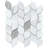 L'Amour White 10 in. x 11 in. Polished Glass Wall Tile (8.16 sq. ft./Case)