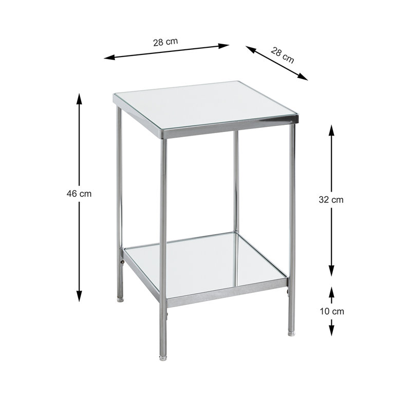 Kernberry End Table, Chrome