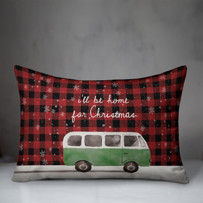 Plaid Reversible Throw Pillow
