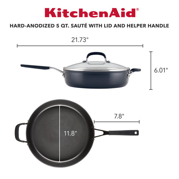 Nonstick 3 Piece Kitchen Frying Pan Set 7.8, 10, & 11.8 Inch