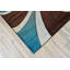 Tapis brun / turquoise à motif abstrait Mccampbell-37341739