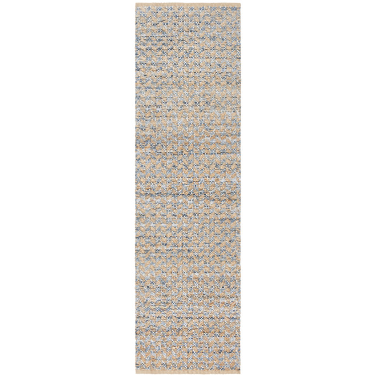 Reinheimer Handwoven Flatweave Jute/Sisal Blue/Natural Area Rug