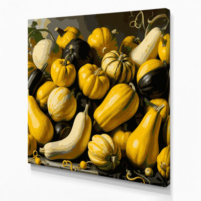 Art mural sur toile, "Légumes jaunes"