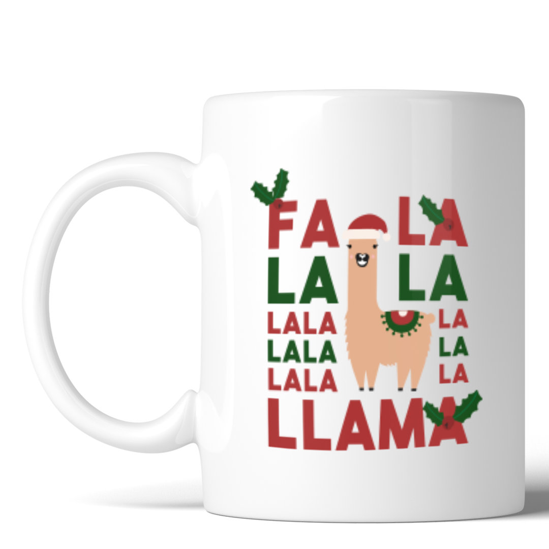 Fa La La La Llama Ceramic Mug 365 Printing Inc