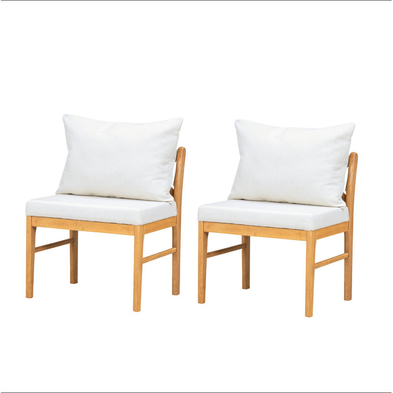 Ensemble de 2 chaises de ferme moderne
