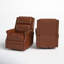 Fauteuil inclinable et pivotant en cuir véritable l 29,6 po Manning-51413