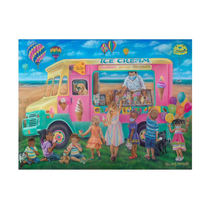 Art sur toile Tricia Reilly Matthews, H 14 po x l 19 po x P 2 po
