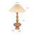 Zoalie Resin Table Lamp with Pleated Shade