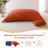 80" Orange Giant 3 In 1 Convertible Bean Bag Chair With Pillow-244243012